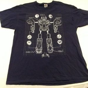 Power Rangers Megazord Japan blueprint t-shirt